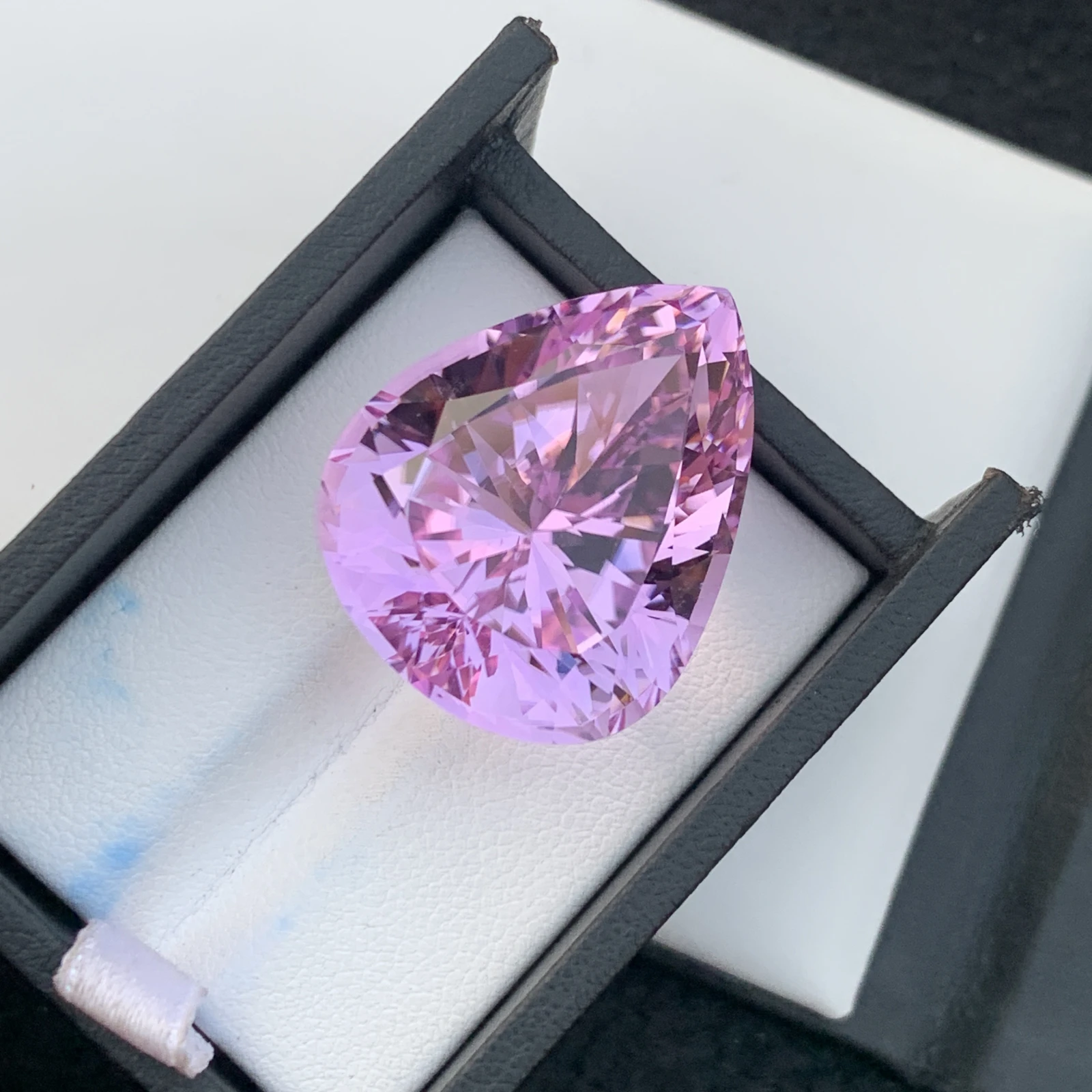 74.20 ct Natural Pink Kunzite Pear Shape Loose Gemstone from Afghanistan — view 13